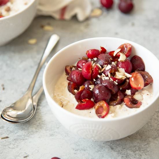 Lavender Cherry Overnight Oats