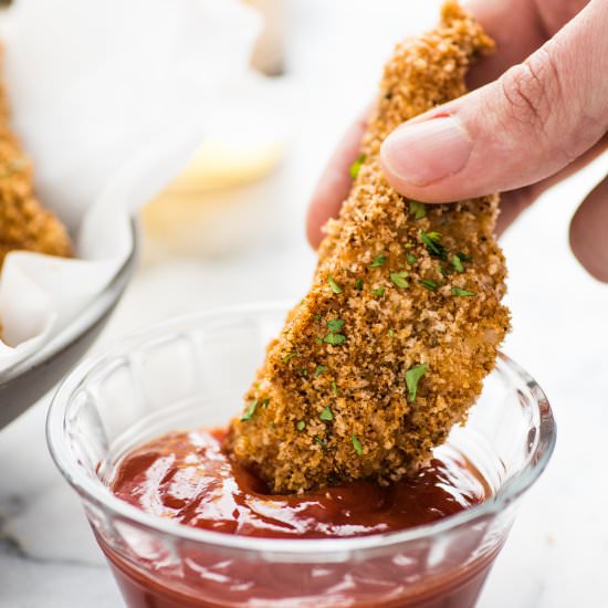 Crispy Oven Baked Chicken Tenders