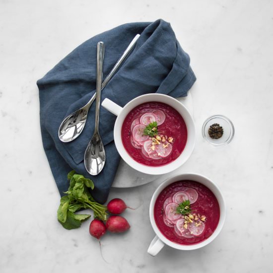 Beet Soup with Fennel & Orange
