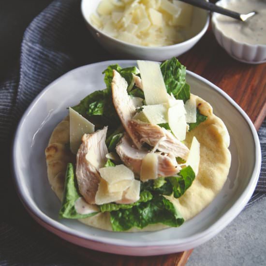 Chicken Caesar Pita Wrap