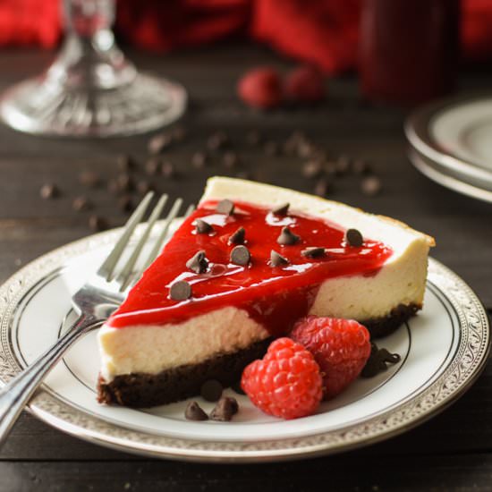 Healthy Brownie-Bottom Cheesecake