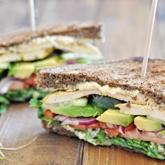 Vegan Smoked Tofu Sandwich