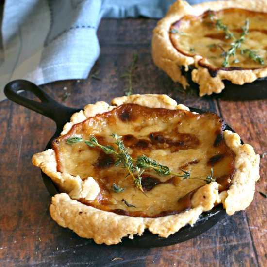 Onion and Gruyere Skillet Tarts