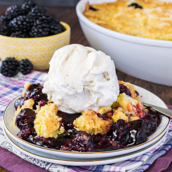 Blackberry Lemon Dump Cake