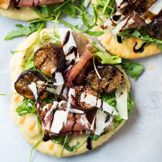 Fig & Prosciutto GF Grilled Pizza