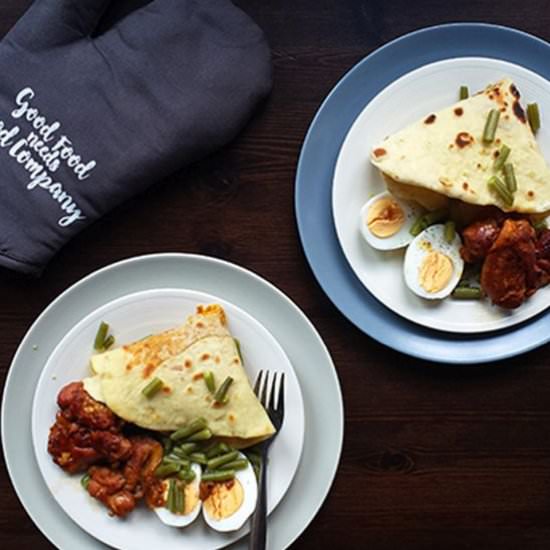Rustic Chicken Roti
