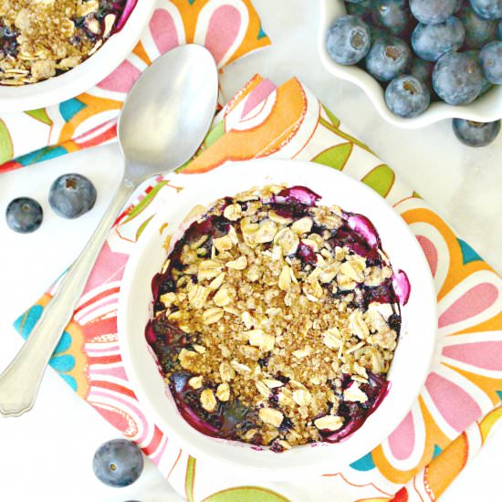 Mini Blueberry Crumbles