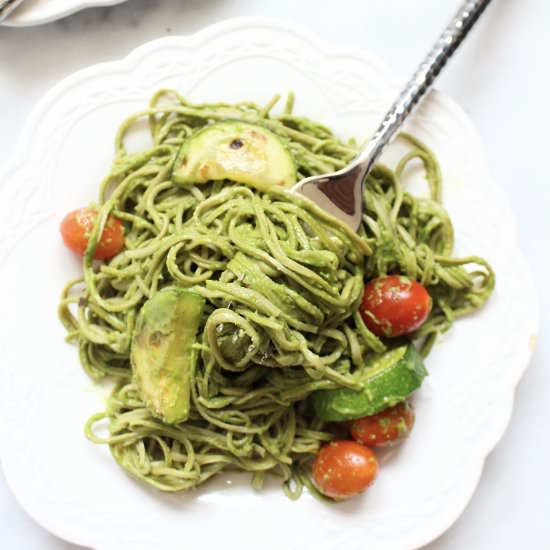 Gluten Free Creamy Avocado Pasta