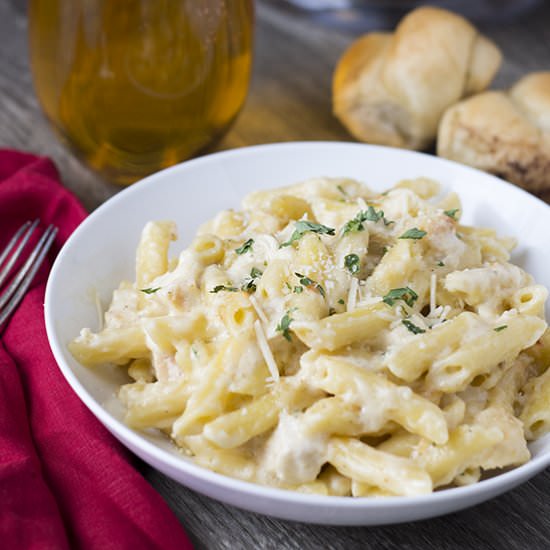 Chicken Alfredo Bake