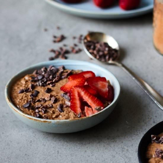 Peanut Chocolate Chia Pudding