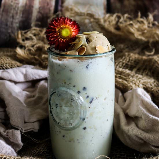 Boozy Amaretto Almond Milkshake