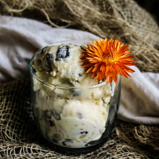 Cranberry Almond Amaretto Ice Cream