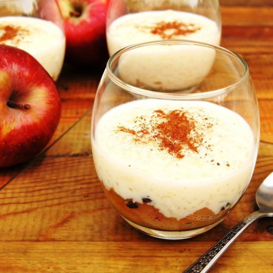 Jasmine Rice Pudding With Apples