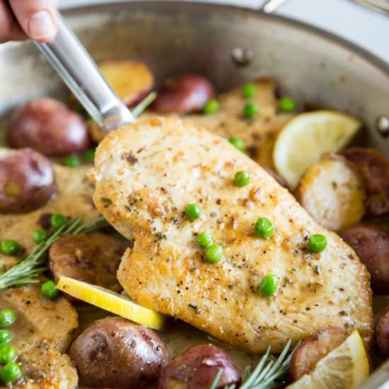 Chicken Vesuvio