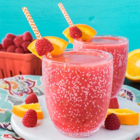 Raspberry Orange Slushies