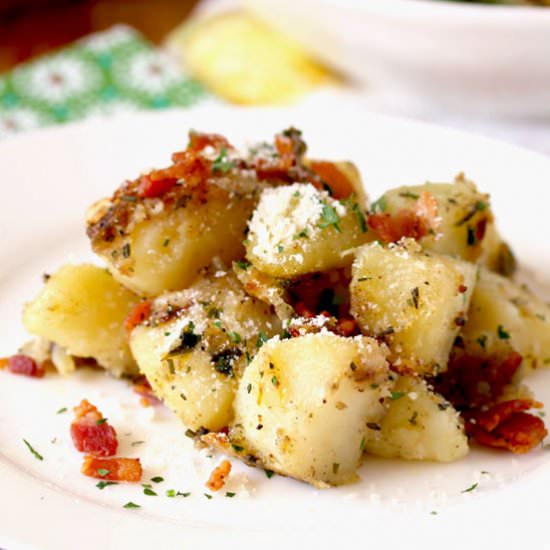Parmesan Herb Skillet Potatoes