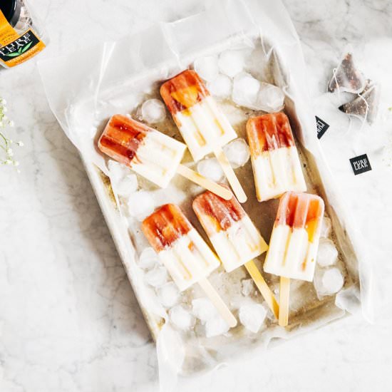 Black Tea and Peach Creamsicles