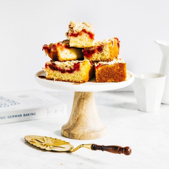 Sour Cherry Streusel Cake