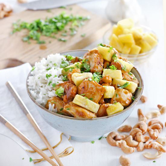 Skinny Pineapple Chicken + Cashews