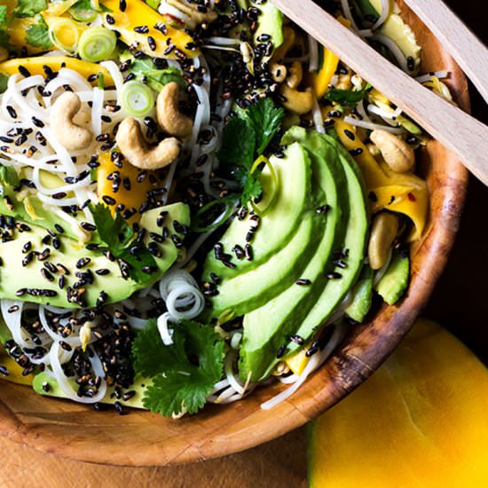 Mango and Avocado Noodle Salad