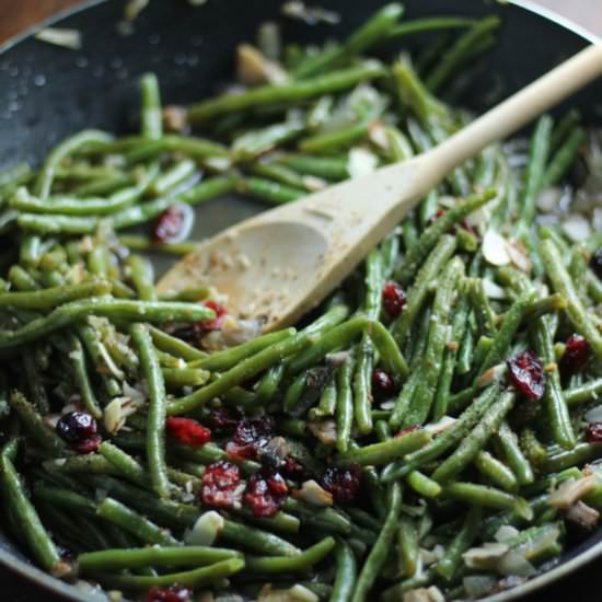Cranberry Almond Green Beans