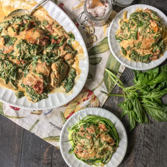 Slow Cooker Creamy Tomato Chicken