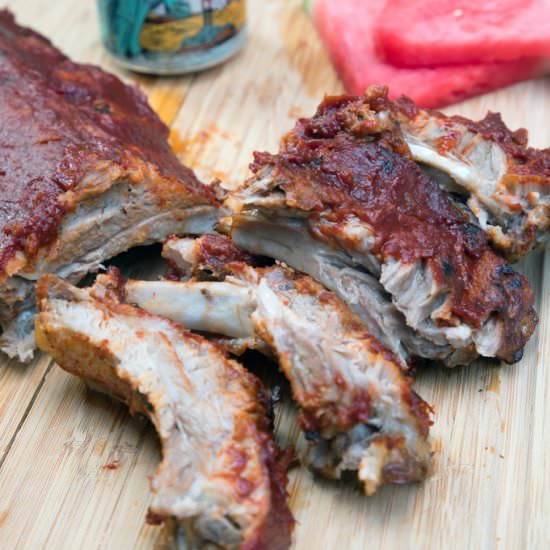 Watermelon Beer Baby Back Ribs