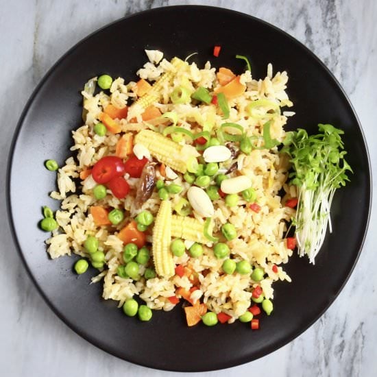 Vegan Peanut Butter Fried Rice