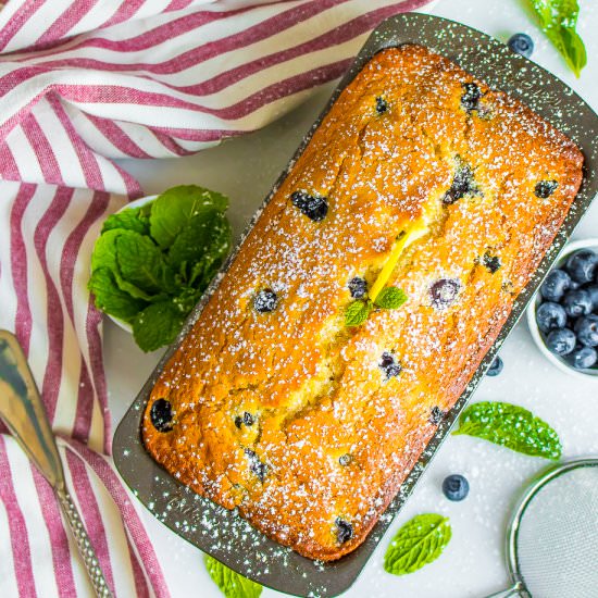Blueberry Lemon Yogurt Loaf