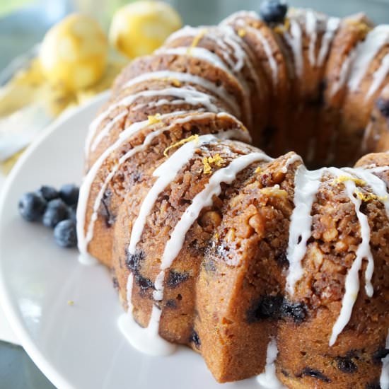 Blueberry Zucchini Breakfast Cake