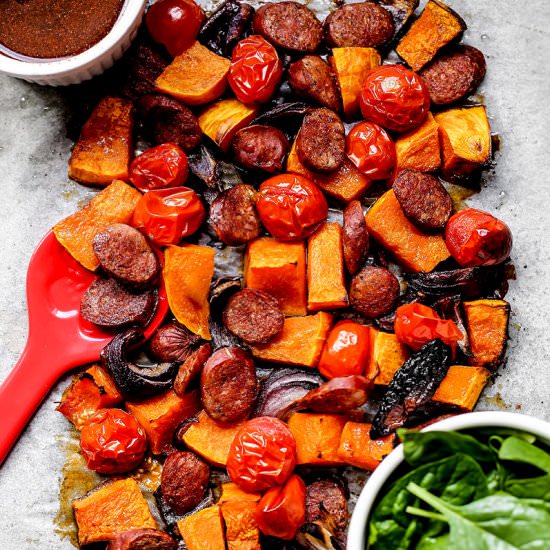Butternut Squash and Chorizo Salad
