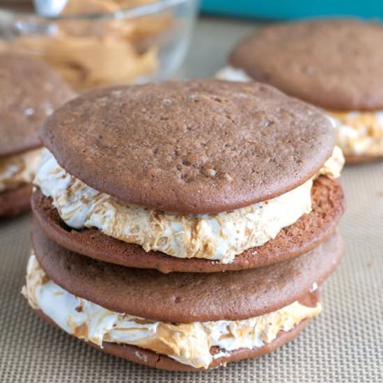 Chocolate Peanut Butter Whoopie Pie