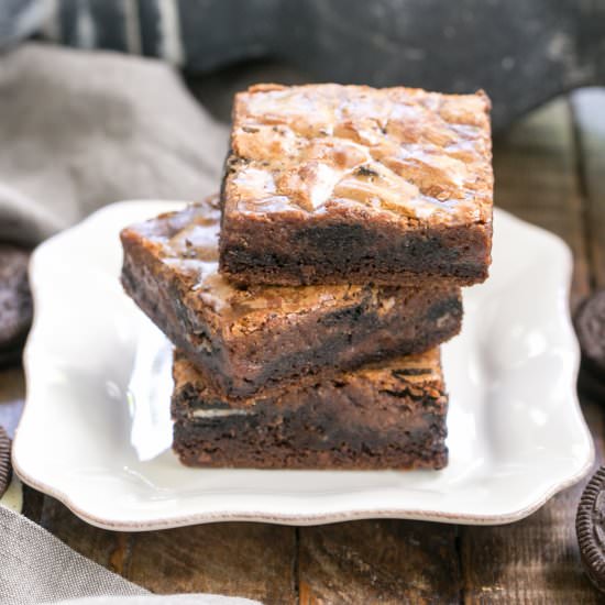 Chocolate Oreo Gooey Bars