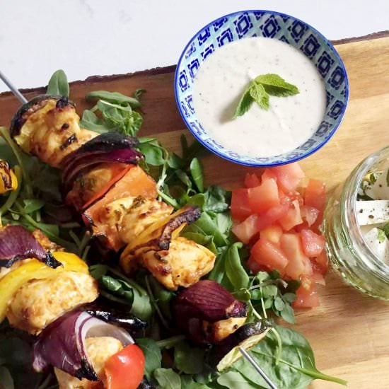 Grilled Moroccan Chicken Skewers
