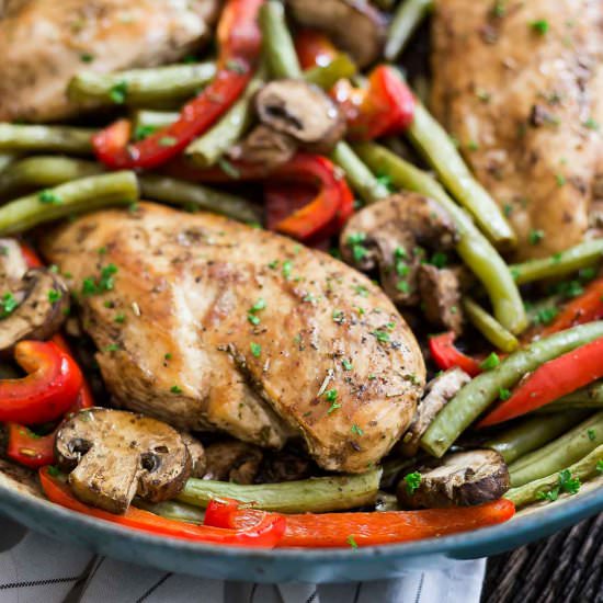 One Pot Balsamic Chicken Skillet