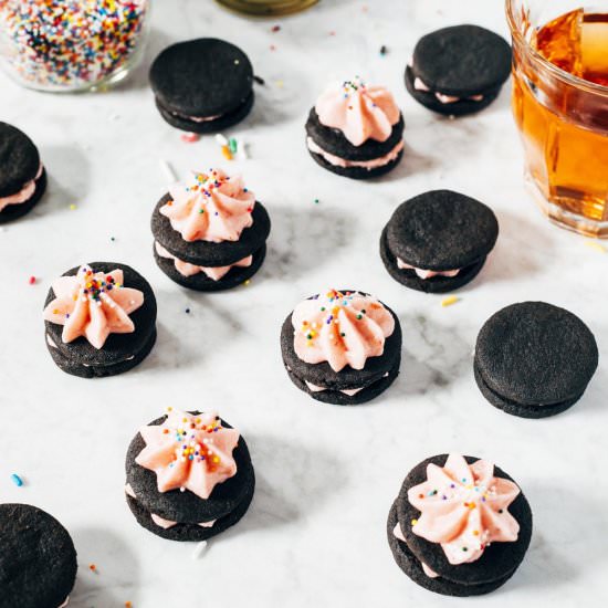 pink champagne oreos