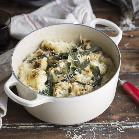Risotto with spinach & cauliflower