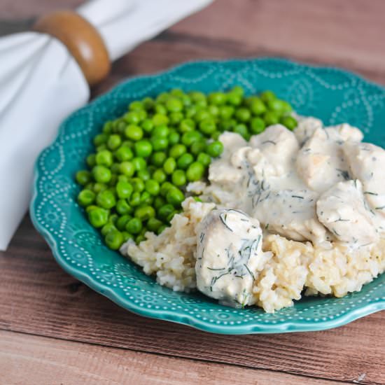 Chicken in Creamy Dill Sauce