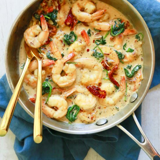 Shrimp / SunDriedTomato Cream sauce