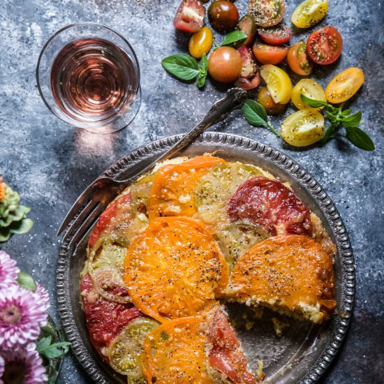 Tomato & Bacon Upside Down Cake