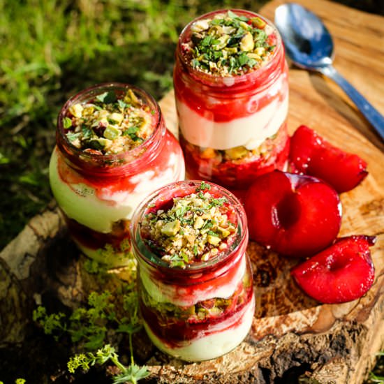 Plum and Ginger Layer Jars