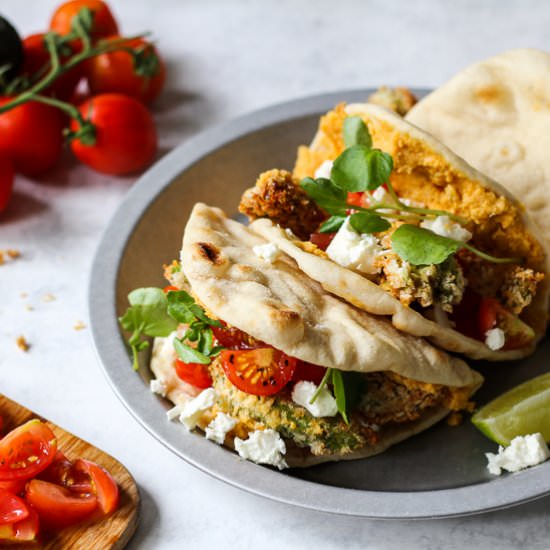 Avocado Wedges w/ Sweet Potato Hummus