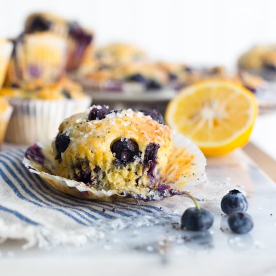 Blueberry Lemon Poppy Seed Muffins