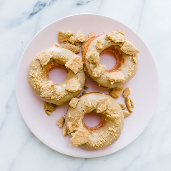 Peanut Butter & Jelly Cake Donuts