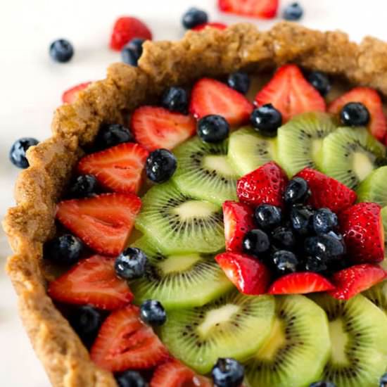 Mixed Fruit Tart with Glaze