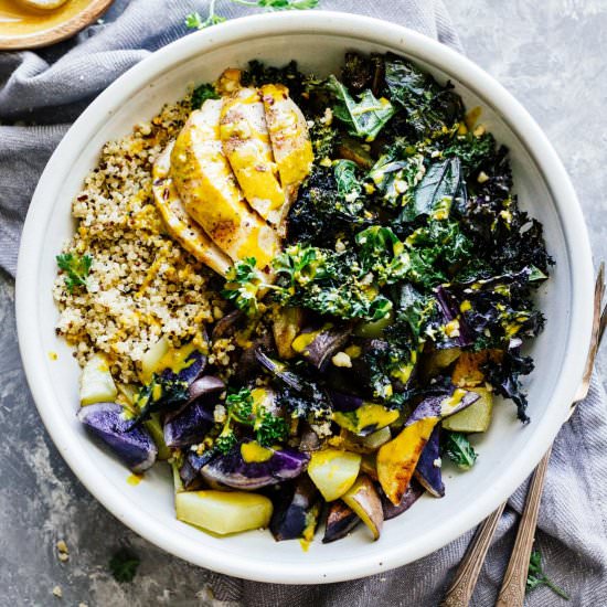 Baked Chicken w/ Turmeric Sauce