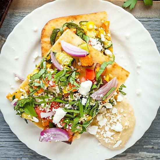 Rainbow Feta Flatbread