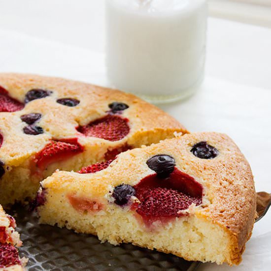 Strawberry Butter Cake