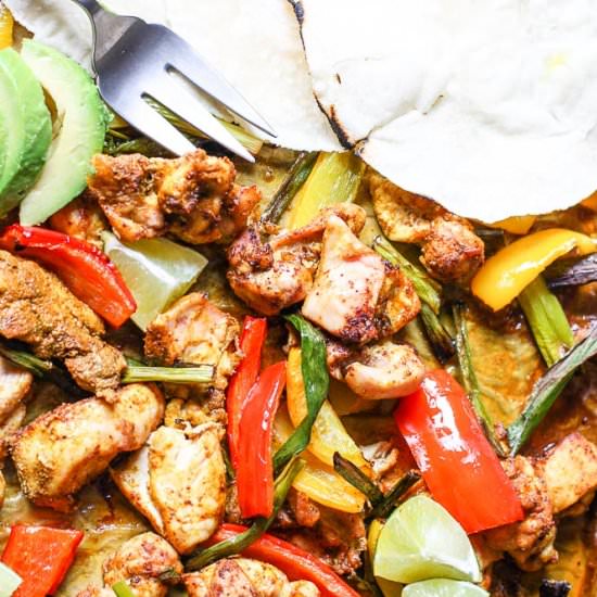 Sheet Pan Chicken Fajitas