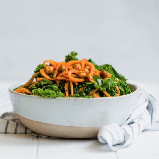 Vegan Kale Caesar Salad